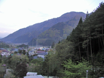 ホテルよりの北アルプス山並み