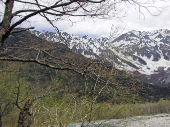 河童橋寄り穂高連峰